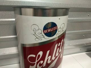 Vintage Schlitz Beer Can Advertising Metal Trash Can 2