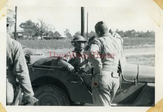 Wwii Photo - 1st Armored Division - Us Id 