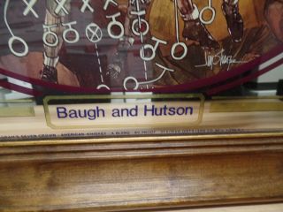 Sammy Baugh Don Hutson Seagrams Seven Crown Football Mirror 20.  5 