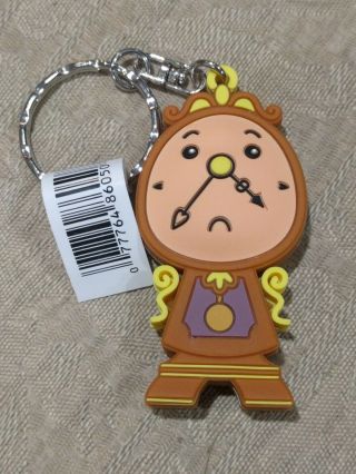 Monogram Disney Cogsworth From Beauty And The Beast 3 - D Figural Keychain Keyring