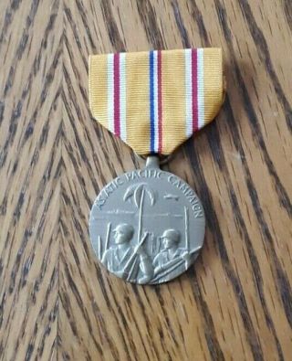 Wwii Us Asiatic - Pacific Campaign Service Medal 1941 - 1945