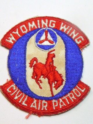 A Ww 2 U S Army Civil Air Patrol Wyoming Embroidered Twill Snow Back Patch