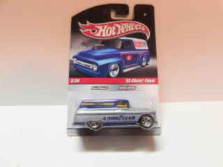 Hot Wheels - 1/64 - Delivery - 55 Chevy Panel - - (good Year) - W Real Riders