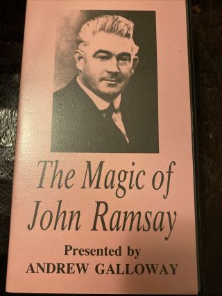 John Ramsay - Magic - Vhs Vintage Magician Magic Trick Stage Illusion