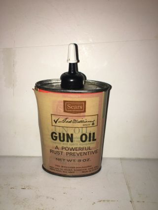 Vintage Handy Household Gun Oil Oiler Sears Ted Williams Baseball Hof