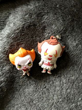 Horror Properties Keychain It - Pennywise The Clown & Mini Pennywise Pop - Funko