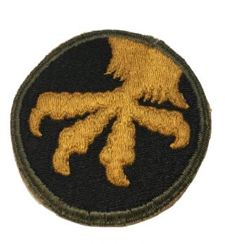 Wwii Us Army 17th Infantry Airborne Division White Back Cut Edge Patch