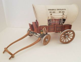 Ghirardelli Chocolate Co Covered Wooden Wagon