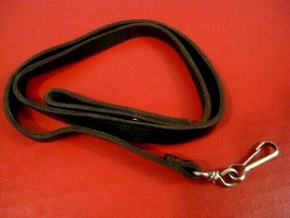 Post - Wwii East German Police Leather Lanyard For The Tokarev Pistol - Xlnt