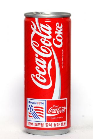 1994 Coca Cola Can From Korea,  World Cup Usa94 (250ml) (1)