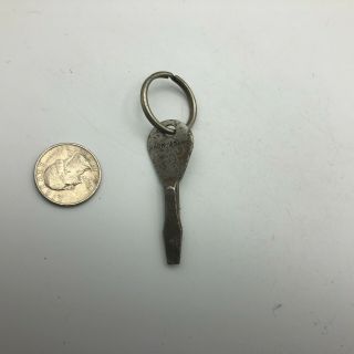 Vintage P & C Tool Co.  Proto Screwdriver Key Fob Keychain Jack Adams S3