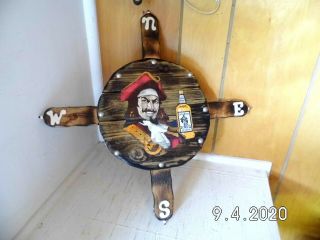 Handmade Wooden Captain Morgan Spiced Rum Compass/sign 2020