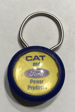 Vintage Ford Cat Power Highway Key Ring Kc154