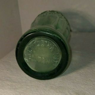 1923 Green Glass Hobbleskirt Coca Cola Bottle - Root 32 - Salt Lake City Utah 3