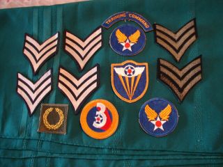 Group Of Army Air Force Wwii Era Patches - See Photos