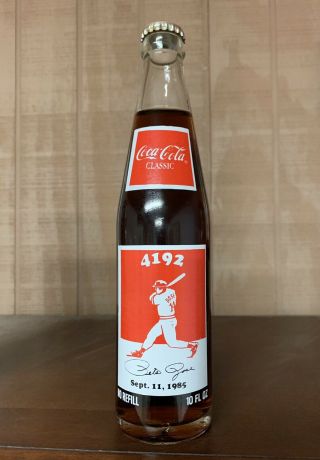 Coca Cola Bottle Pete Rose Convention Cincinnati Convention 1987 2