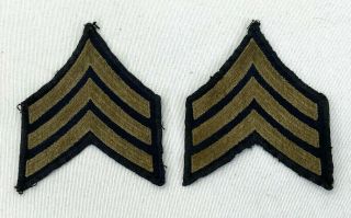 Wwii Us Army Sergeant Rank Patches