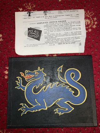 Vintage Magic Trick - Oriental Simplicity Switch Folder By Supreme Magic 1970’s