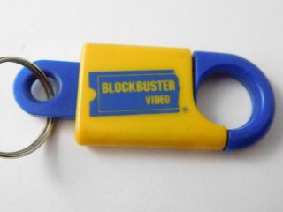 Blockbuster Video Store Vintage Key Chain Fob Vhs Beta Movie Souvenir Collector