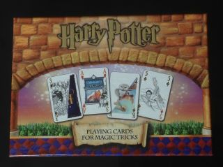 Harry Potter Playing Cards For Magic Tricks - Carta Mundi 2001 Warner Bros