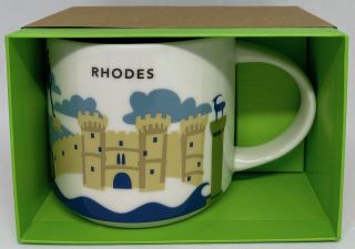 Starbucks You Are Here Rhodes Greece Ceramic Coffee Mug