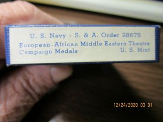U.  S.  Navy - European - African Middle Eastern Theatre Campaign Medal (g - 201)