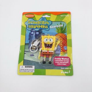 Spongebob Squarepants Keychain By Basic Fun Nickelodeon Movable Arms And Legs