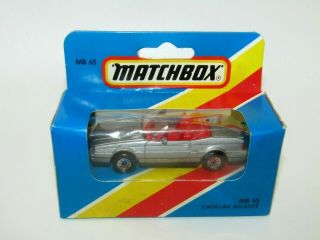 Matchbox Superfast Mb - 65 Cadillac Allante Silver 8 Dot Wheels Mib