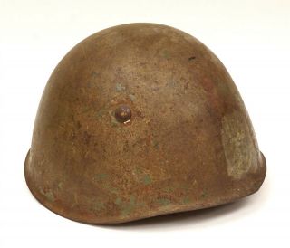 Authentic Wwii Italian Regio Esercito M33 Steel Military Helmet - No Liner