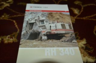 Terex O&k Rh 340 Hydraulic Mining Excavator Brochure Fcca