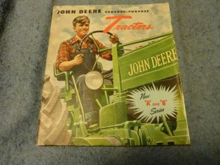 Vintage John Deere A & B Tractor Book