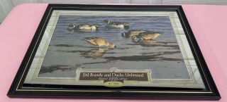 E & J Brandy Ducks Unlimited 1993 Limited Edition No.  3863 Metallic Print 16x22