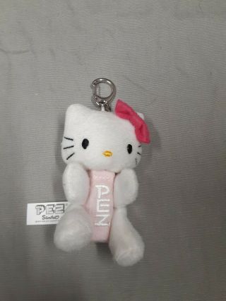 Hello Kitty Plush Keychain Pez Dispenser 1