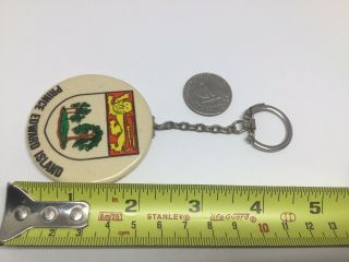 Vintage Province Souvenir Key Ring PRINCE EDWARD ISLAND Porte - Clés COAT OF ARMS 2