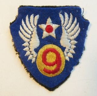 Wwii 9th Air Force Patch English Made