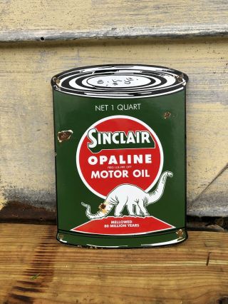 Vintage Sinclair Motor Oil Porcelain Sign