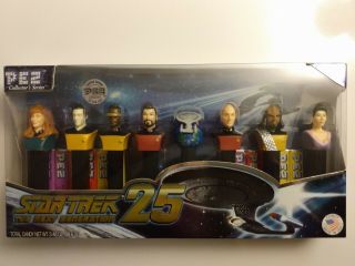 Pez Star Trek Tng Collectors Series Limited Edition Dispensers Complete Set