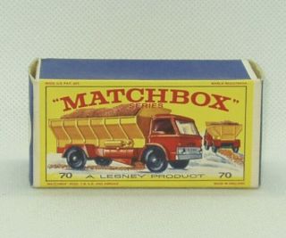 Matchbox Lesney 70 Grit - Spreading Truck Box Only
