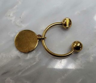 Gold Filled Horseshoe Key Chain Holder 7.  8 Grams 9 - I1178