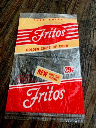 Vintage 1950’s Fritos Bag Potato Chip Bag Classic American