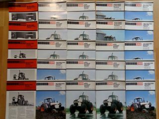 Group 25 Vintage Case Tractor Brochures Very Good Uncirculated
