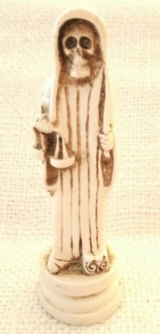 Vintage Cream Colored Grim Reaper Of Judgment,  With Luck Charms,  Halloween