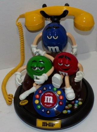 Polyconcept Mars M&ms Red Blue Green M&ms On Couch Animated Telephone W/ Sounds