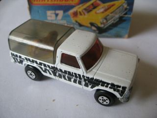 Matchbox Superfast No57 Wild Life Truck Made In England 1973 Lesney
