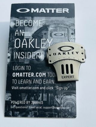 Oakley Expert X - Metal Pin Collectible Made For Employees Not To Public