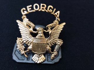 Wwii Georgia National Guard Hat Brass