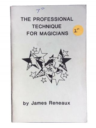 Vintage 1988 Abbott’s The Professional Technique For Magicians By James Reneaux