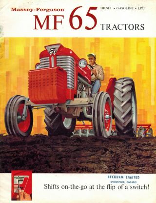 Massey Ferguson Vintage 65 Tractors Sales Brochure 243/162 - 25 - 1 1962 X