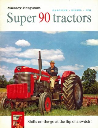 Massey Ferguson Vintage 90 Tractors Sales Brochure 238/263 - 25 - 1 1963