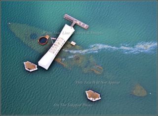 Photo Aerial: Pearl Harbor: The Uss Arizona Memorial,  View 5